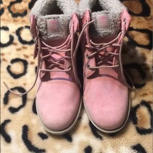 Pink Timberlands